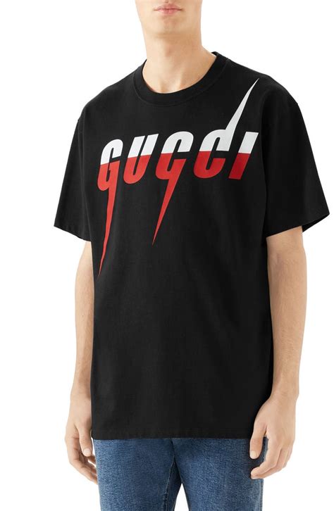 gucci blade print logo|harvey nichols gucci t shirt.